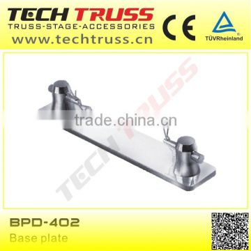 BPD-402 aluminum base plate, portable base for flat truss