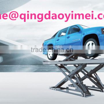 The small platform shear type plate scissor hydraulic electrical elevator for auto repair