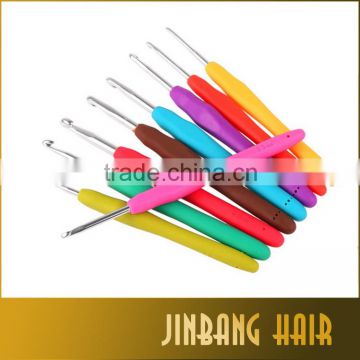 9pcs/set multicolor knitting needles mixed metal crochet hook needle kit