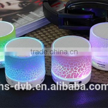 2016 Factory Price High Quality Portable Mobile Bluetooth Wireless Mini Speaker With Led Flashing Light For Phones and Computers