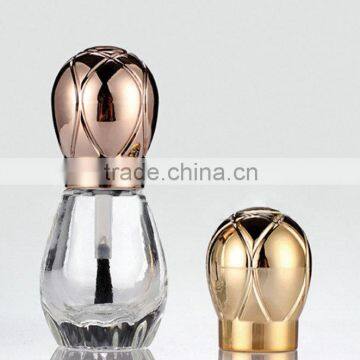 fashionable 15ml bottle nail polish supplier with shiny round ball cap