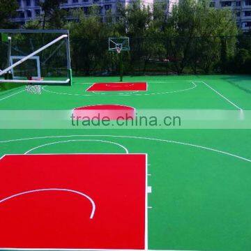 Si-PU basketball court surface,PU flooring, elastic flooring