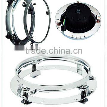 7 Inch Round Motorcycle Headlight Ring Mounting Bracket for Harley Davidso-n Headlight Mount Bracket for Motorbike Bicycles photo-1