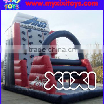 Popular inflatable children climbing wall, kids inflatable rock wall for sale