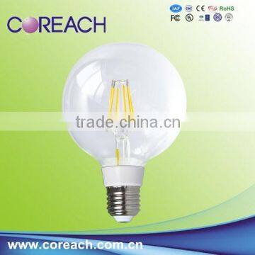 promotion low price high quality 220v led filament bulb G95 e27 filament led bulb edison chip indoor light Coreach