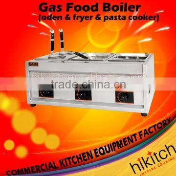 Snack food vending machine combination cooker gas fryer pasta cooker oden