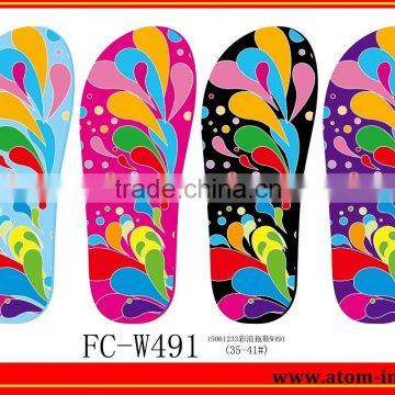 Full color printing film for lady flip-flop