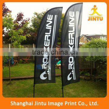 2016 Custom Advertising Teardrop Beach Flags With Cross Base,Feather Flag Wholesale photo-4