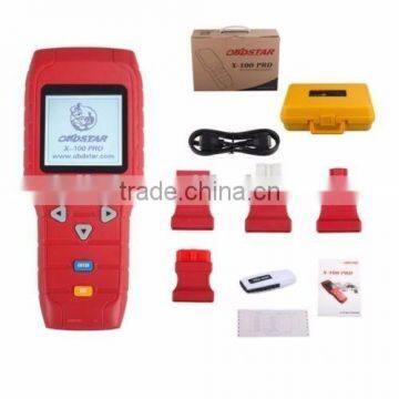 Car key programming tools for diagnostic tool Original X100+ Pro (C+D+E) Type IMMO+Odometer+OBD Software auto key programmer