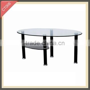 Living room furniture modern center glass coffee table CT006