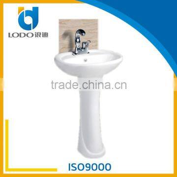 HENAN LODO BATHROOM TOILET PEDESTAL WASHING BASIN CERAMIC BASIN