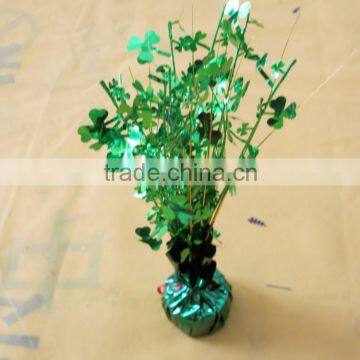 25cm PET shamrock Saint Patrick's Day centerpiece decoration