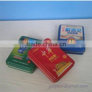 hot sale rectangular metal cigarette pack tin box