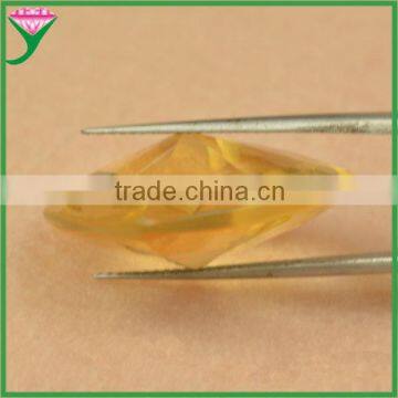 Wholesale Double Back Pointed Champagne Heart Shape Glass Gemstone for Pendant photo-2