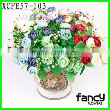 New Design 27cm 15heads Artificial Flower Bundle Cheap Wholesale