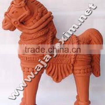 Antique Clay Horse Model