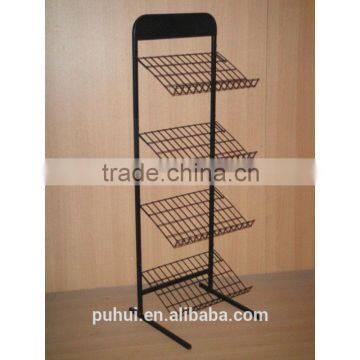 Multi Functional Free Standing Mats Display Rack Manufacturer From China photo-2