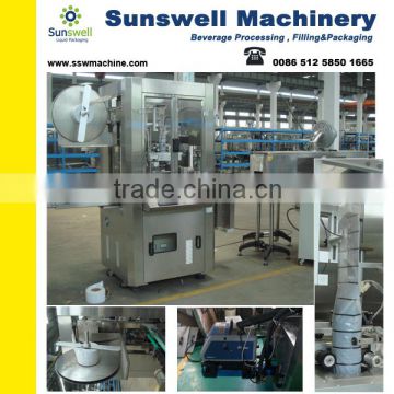 Automatic double sides self adhesive bottle labeling machine