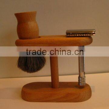 Leather Shaving brush Stand / Safety Razor & Shaving brush Stand Set Complete Free Shipping 50 Set