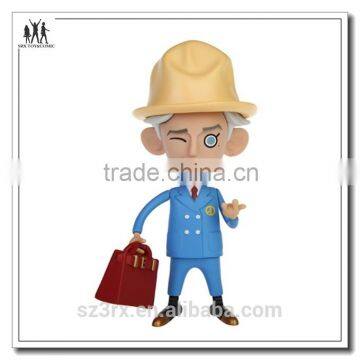 Plastic building engineer shape figurine toy custom make factory