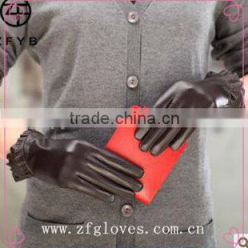 ZF2836 New Style Women Fashion Nappa Leather Gloves