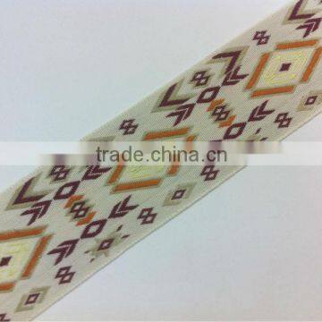 Jacquard Webbing textile Fabric ribbon strap gift decorative