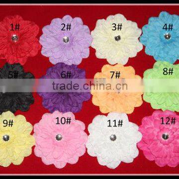 New Decoration Flower Ornament Fabric Flower With Clip