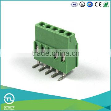 UTL 2016 Hot Wire Connection Pcb Euro Type Screw Terminal 5mm Pitch Pin Terminal Block Connector