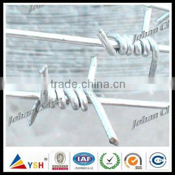 Electro galvanized barbed wire fence barbed wire per roll cheap barbed wire fence