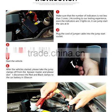 13000mAhLi-Nano Lithium Polymer Jump Starter for Cars Multi-function Car Jump Starter photo-5