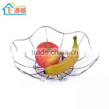 Metal wire Fruit Basket Rack , Chrome Plated