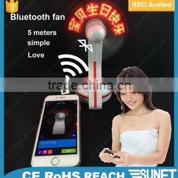China Wholesale Summer ABS Electronic Bluetooth Table Fan photo-4