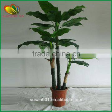 home decor artificial banana tree plastic artifcial banana tree