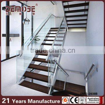Models Wrought Iron Stairs Luxury Wood Stairs Glass Wood Stairs photo-3