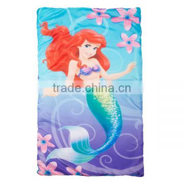 Beautiful outdoor children's sleeping bag folding pattern mermaid