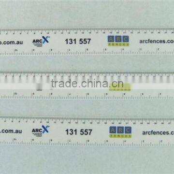 High Quality Plastic ruler OEM logo design colorful printing 20cm plastic ruler