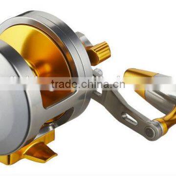 popular gold color aluminum trolling reel fishing reels