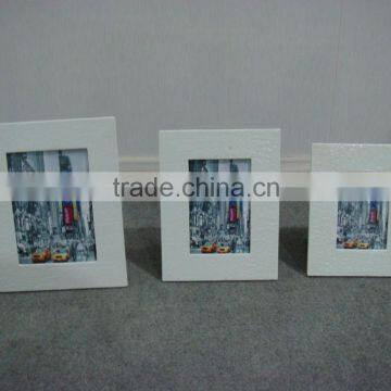 Simple White Stone Texture Mirror Frame