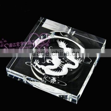 custom glass crystal ashtray HYA-140 custom funny floor ashtray