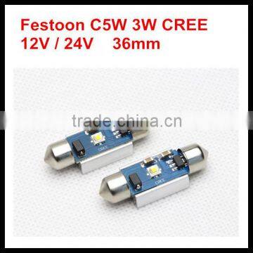 canbus festoon led bulb para autos high power 1W for bmw for audi for mercedes