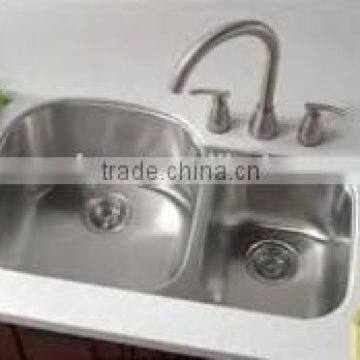 SS304 double bowl kitchen sinks and kitchen sinks price                        
                                                                                Supplier's Choice