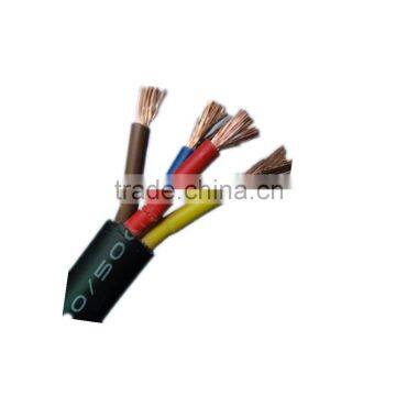 450/750V pvc insulated PVC electric wire 4 core copper cable