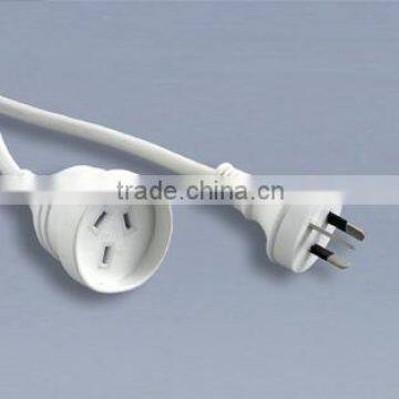 Australian SAA extension cordset white