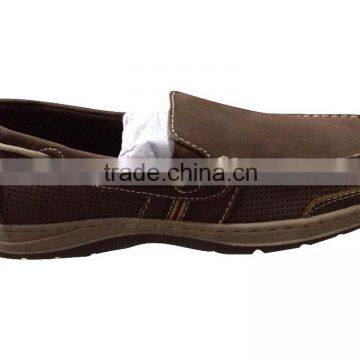 Genuine leather slip on casual shoe for men