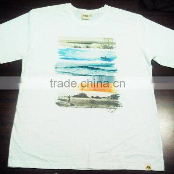 100% ORGANIC COTTON MENS T-SHIRT WITH CLASSIC BOATS PRINT