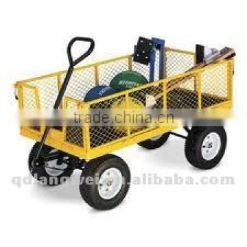 yellow garden wagon cart