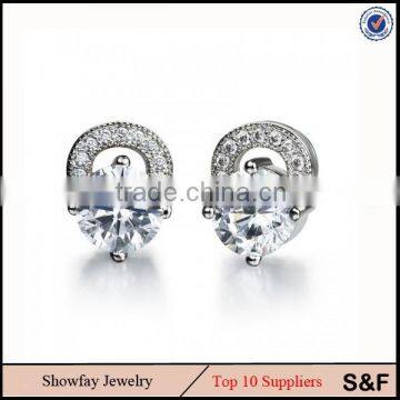 Imitation AAA Zircon Jewelry Factory Price Fashion Earrings Woman