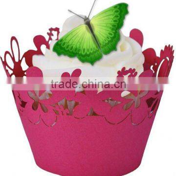 Red cupcake decoration wrapper made in Guangzhou jiawang factory