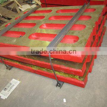 Jaw crusher wearing spare parts,jaw plate with high manganess steel from SANYYO