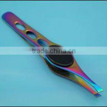 Colorful painted personalized tweezers